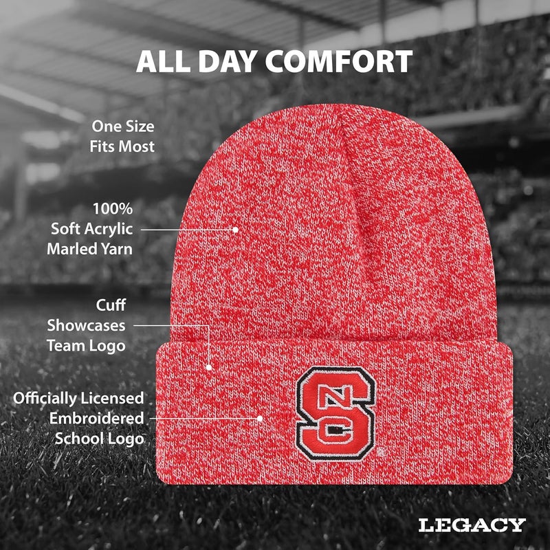 Legacy NCAA Officially Licensed Ribbed Knit Cuff Beanie, Unisex, One Size Fits Most - Image 2
